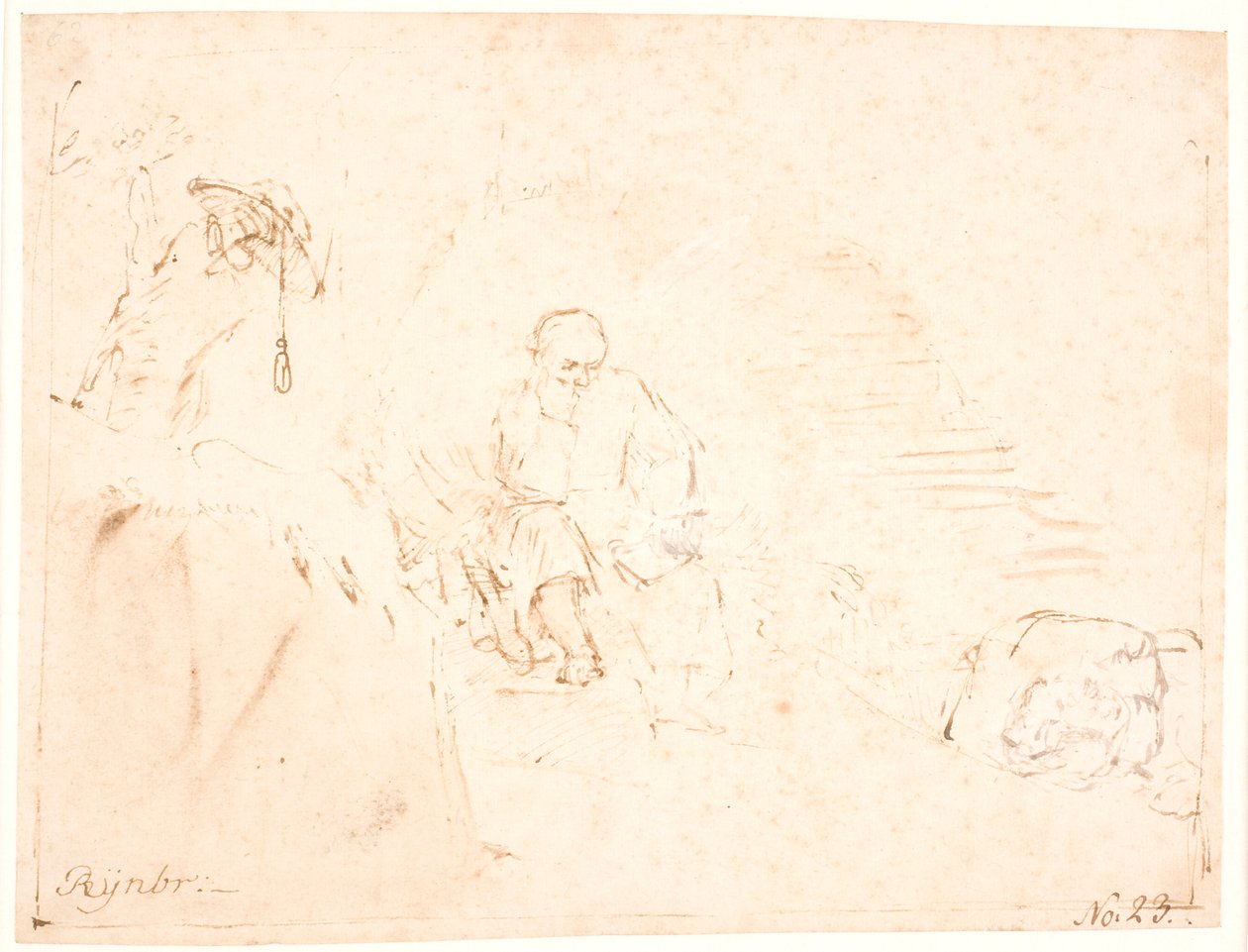 Pyhä Hieronymus tekijältä Rembrandt van Rijn