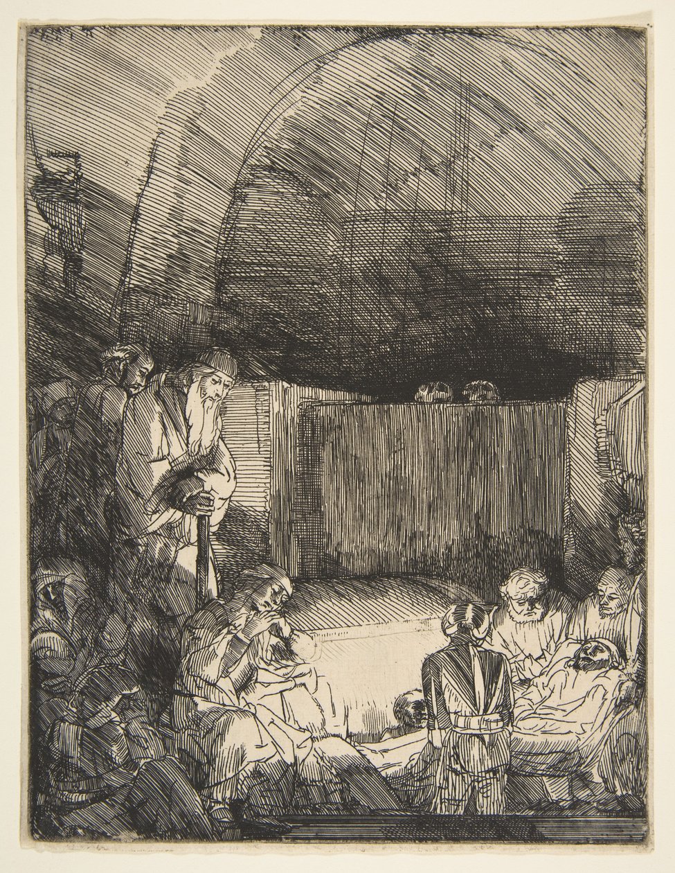 The Tombment, n. 1654. tekijältä Rembrandt van Rijn