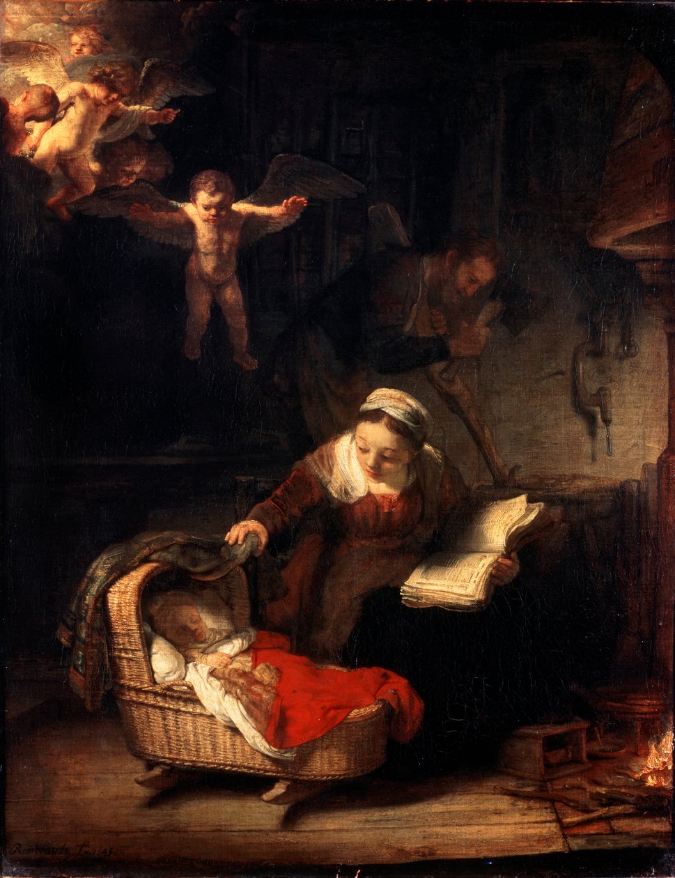 Pyhä perhe, 1645. tekijältä Rembrandt van Rijn