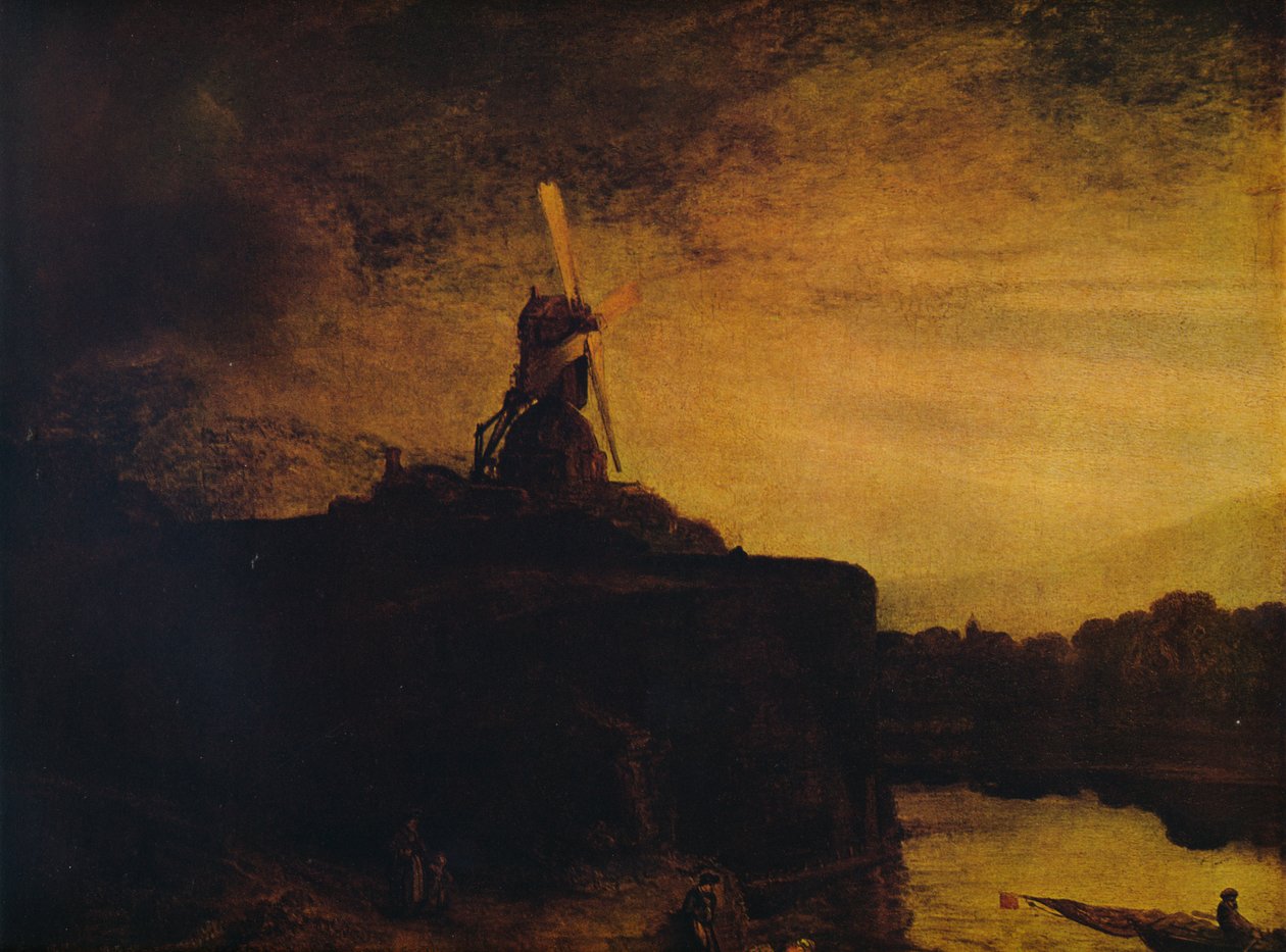 Mylly, 1645-1648 tekijältä Rembrandt van Rijn