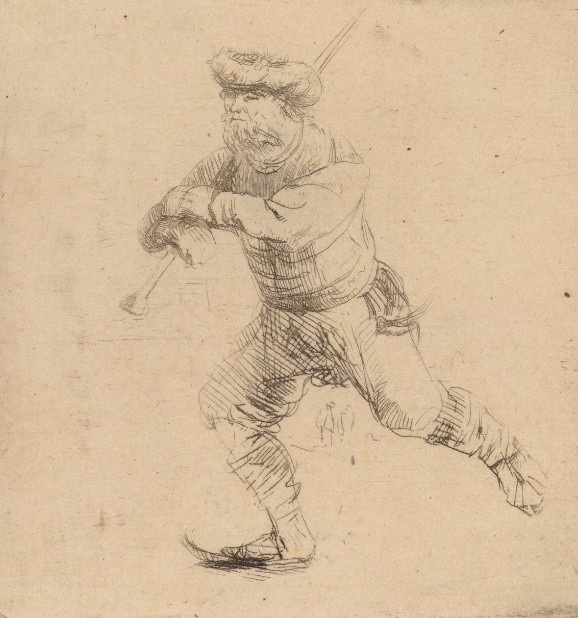 The Skater, c. 1639. tekijältä Rembrandt van Rijn