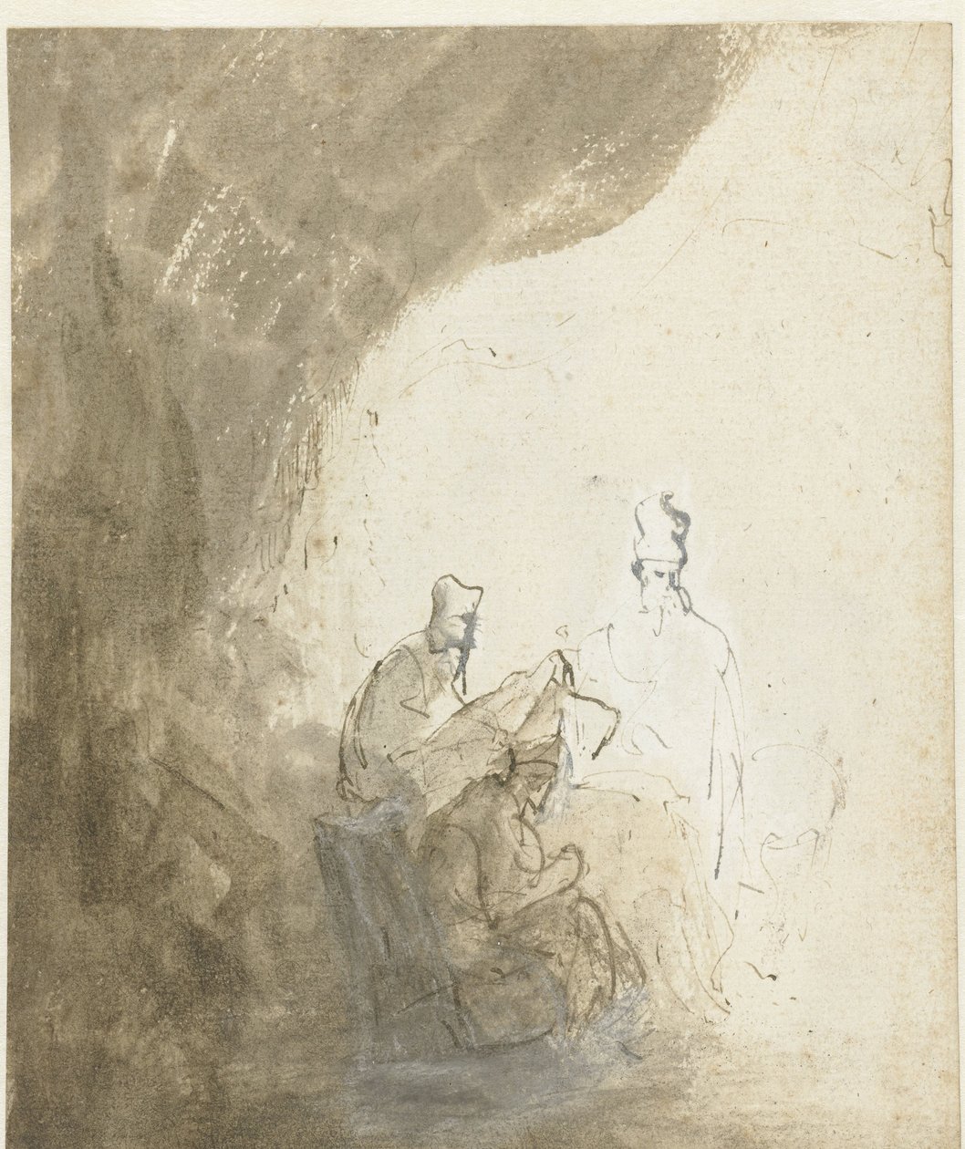 Kolme kirjanoppinutta tekijältä Rembrandt van Rijn