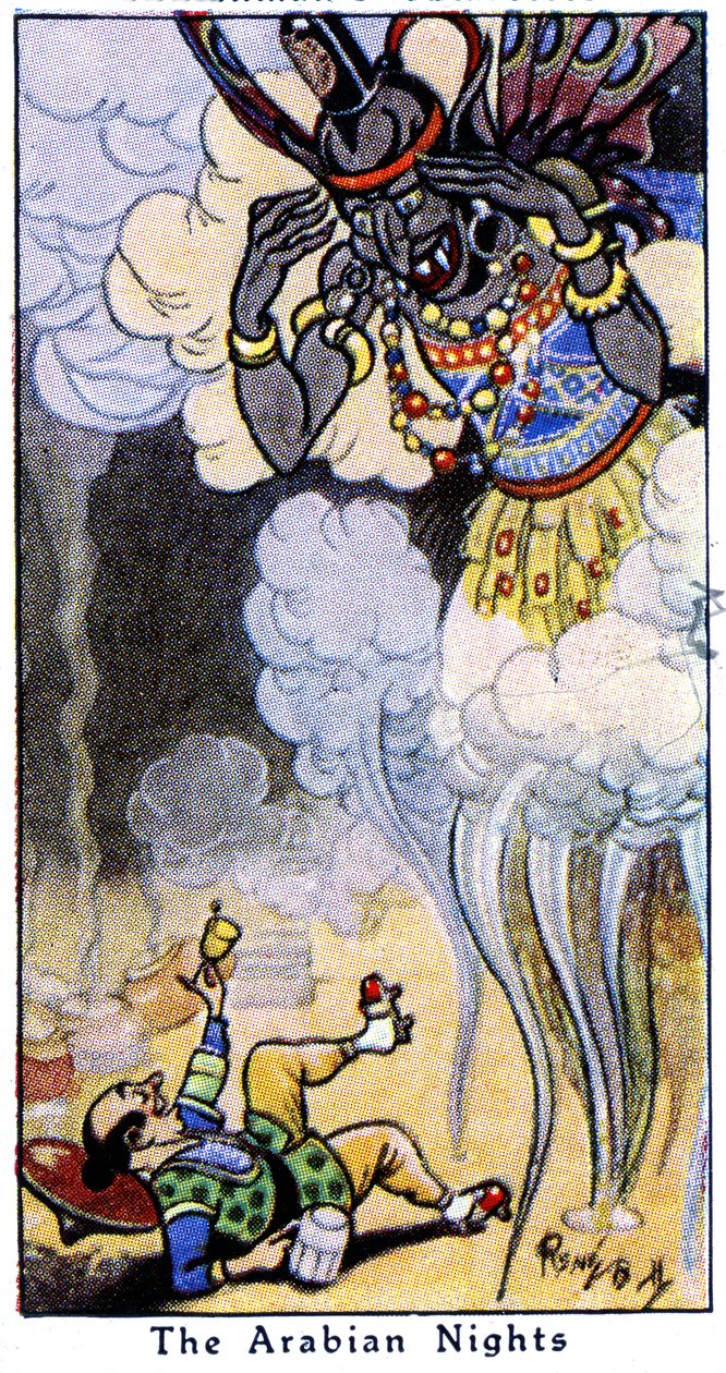 Aladdin ja Genie, 1936 tekijältä René Bull