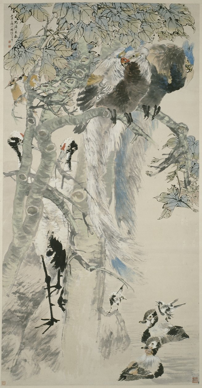 Viisi hyvettä, Qing-dynastia, 1895 tekijältä Ren Yi