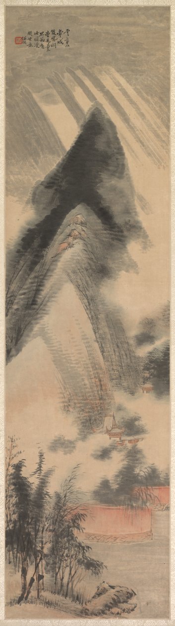 Maisema, 1892. tekijältä Ren Yu