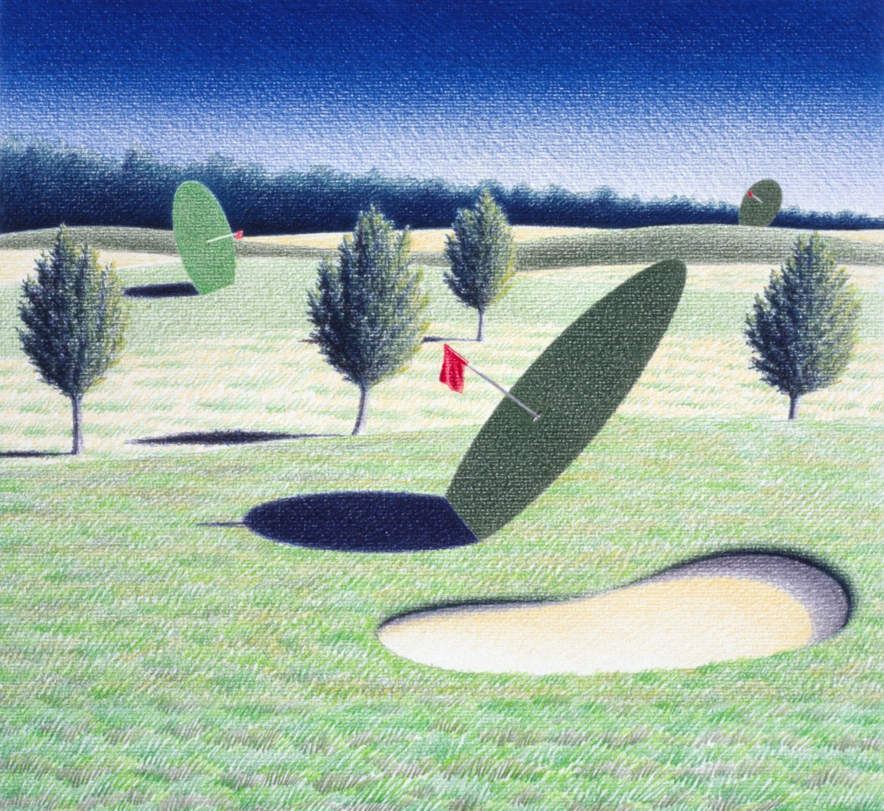 Levyt, 2002, Värikynäpiirros paperille tekijältä Rene Boin