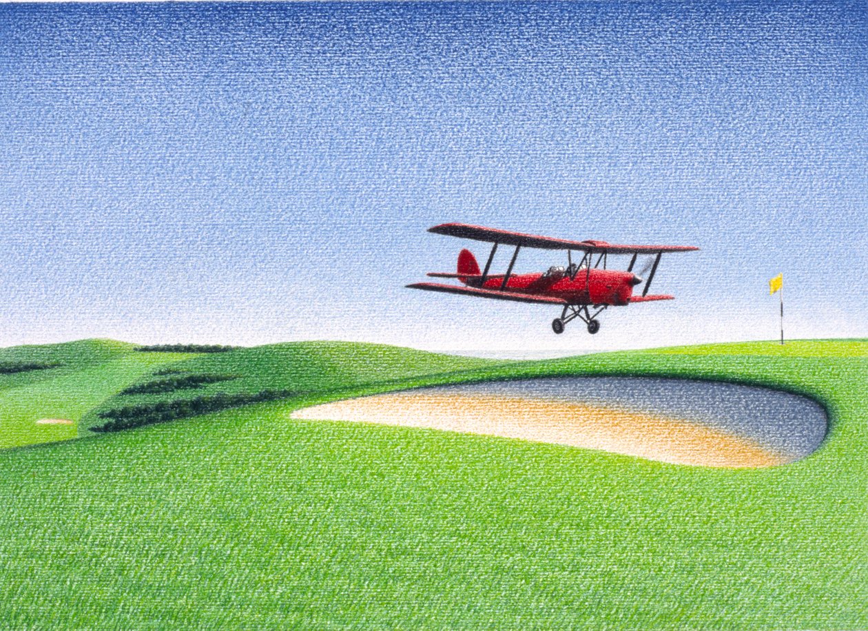 Runway, 2000, Värikynäpiirros paperille tekijältä Rene Boin