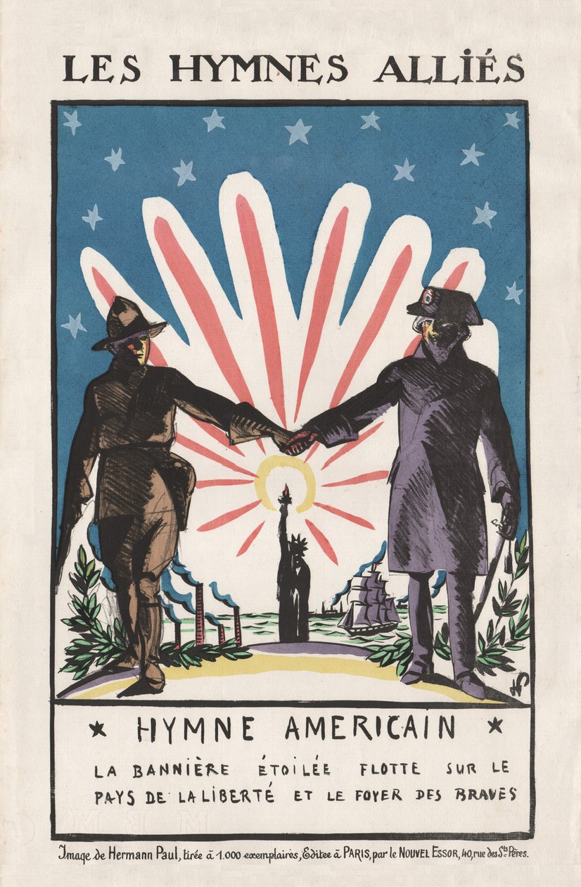 Liittoutuneiden hymnit, 1917 tekijältä Rene George Hermann Paul