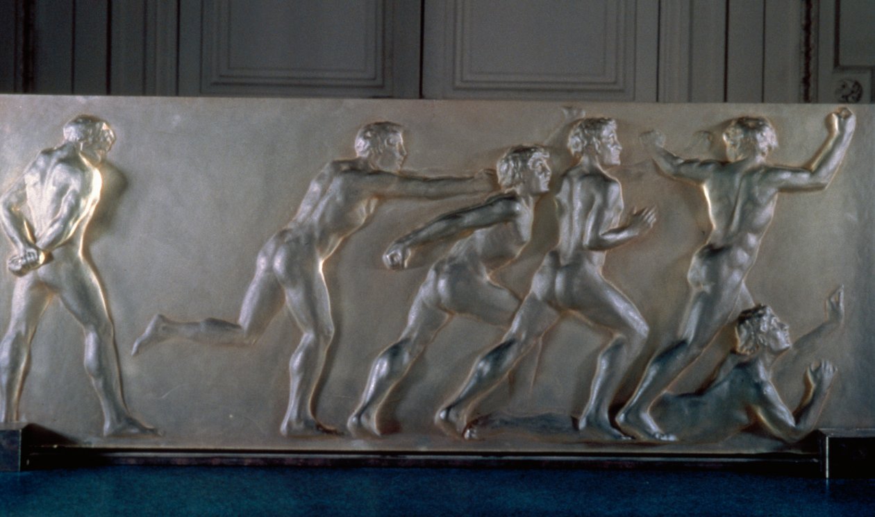 Urheilijapaneeli lasia tekijältä Rene Jules Lalique