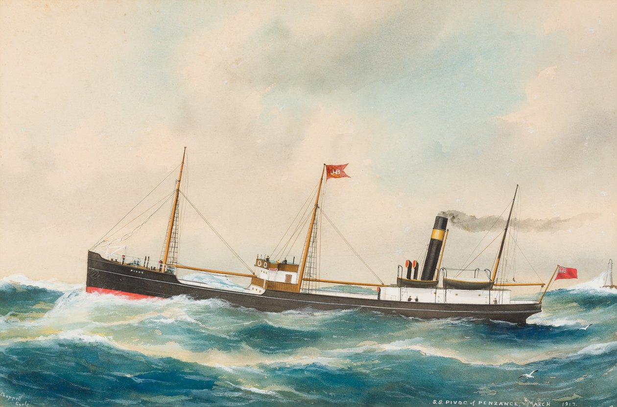 SS Pivoc, 1917 (wc paperille) tekijältä Reuben Chappell