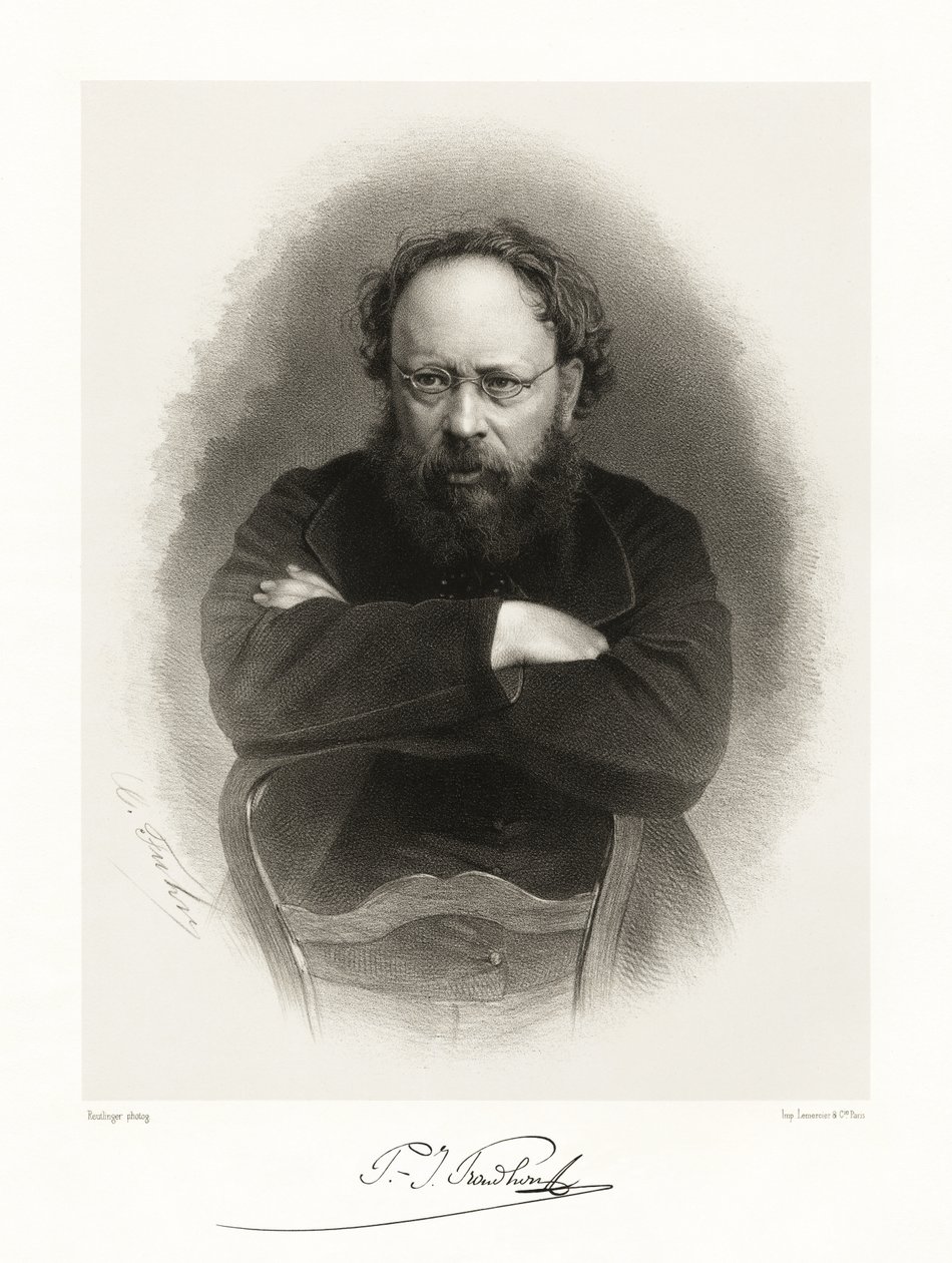 Pierre Joseph Proudhon, 1865-66 tekijältä Reutlinger Studio