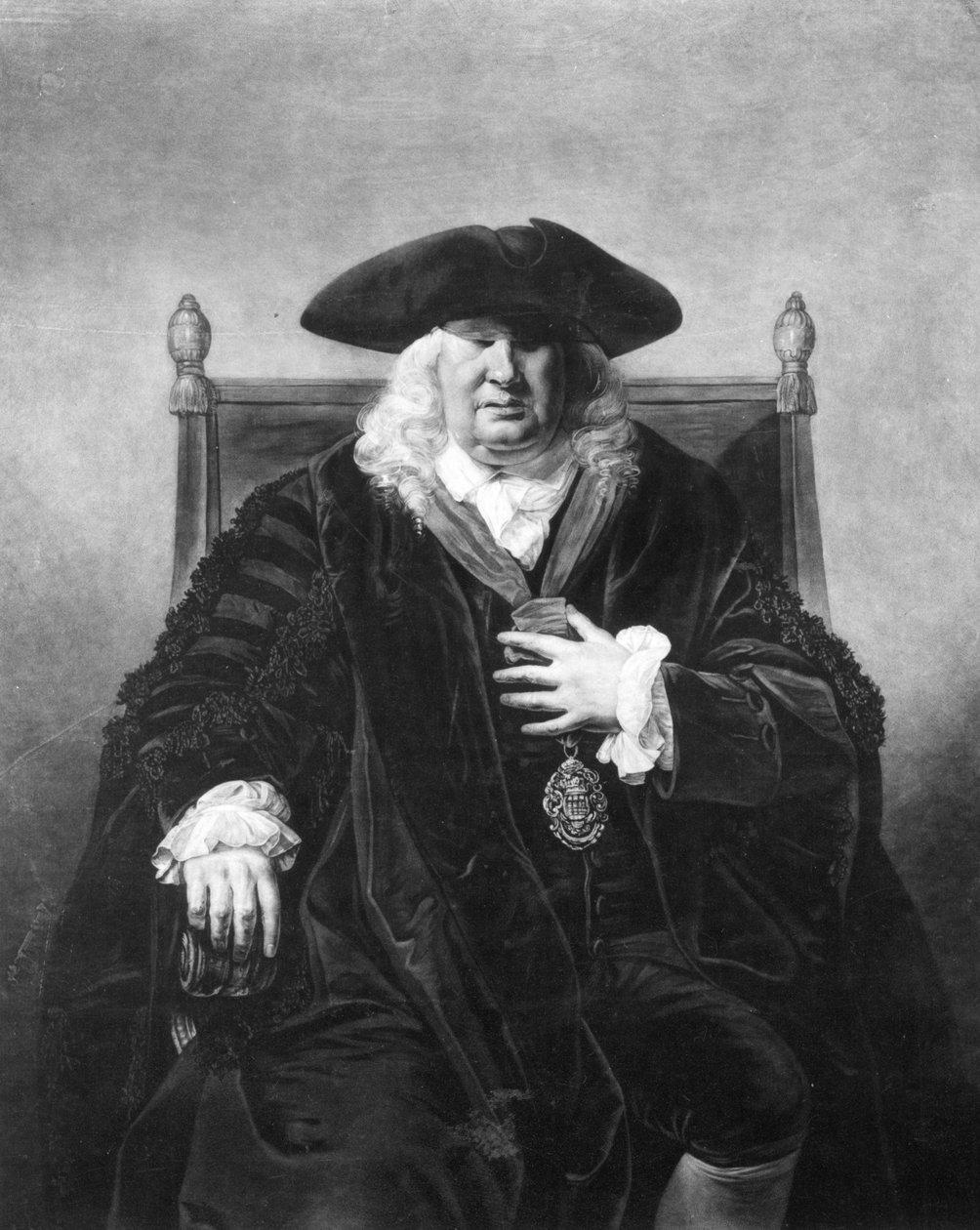 Sir John Fielding, kaiverrettu William Dickinsonilta, 1778 (mezzotint). tekijältä Rev. Matthew William Peters