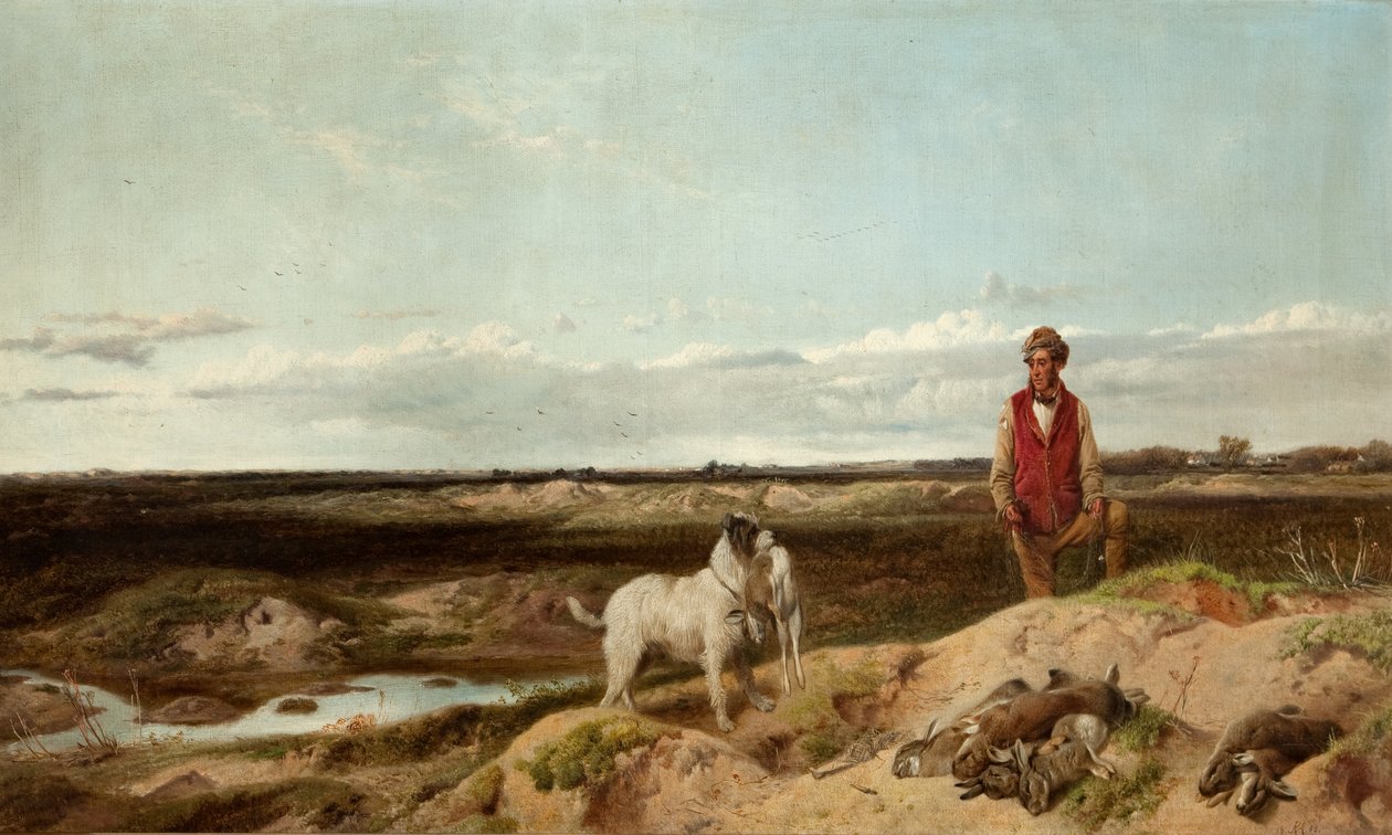 Ferreting, 1863 tekijältä Richard Ansdell
