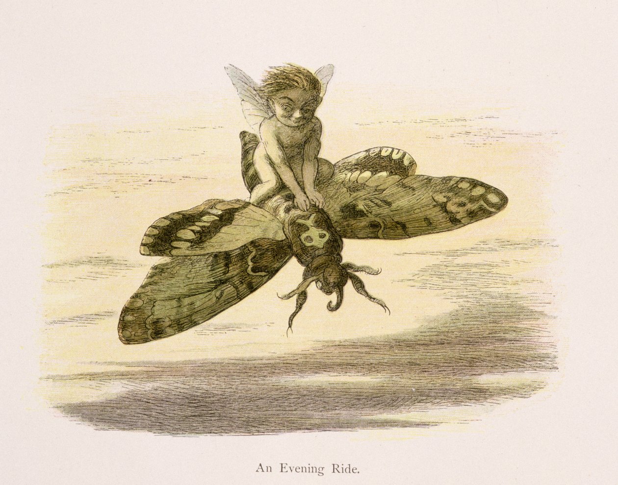 Iltamatka, kuvitus William Allinghamin ja Andrew Langin teoksesta "In Fairyland: A Series of Pictures from the Elf-World" tekijältä Richard Doyle