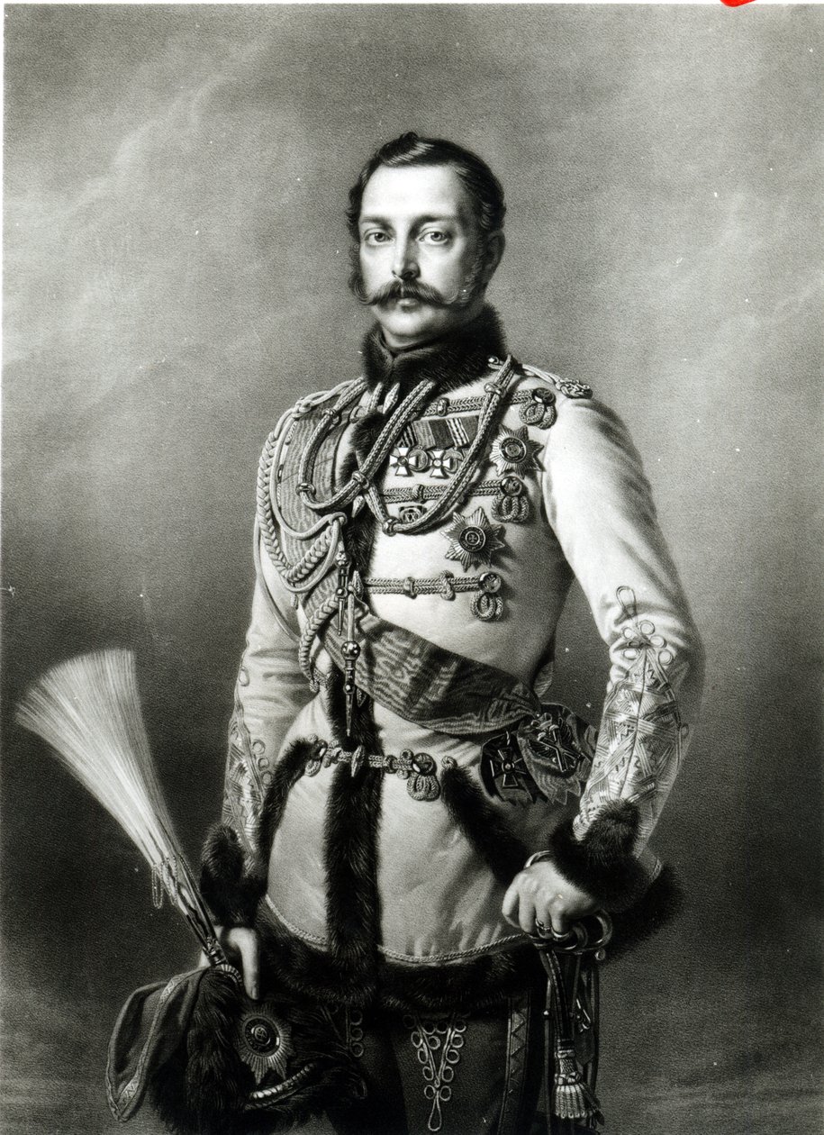Dietmar Ullrichin ja Smirnoffin kaivertama Aleksanteri II (1818-81), 1858 tekijältä Richard L. Lauchert
