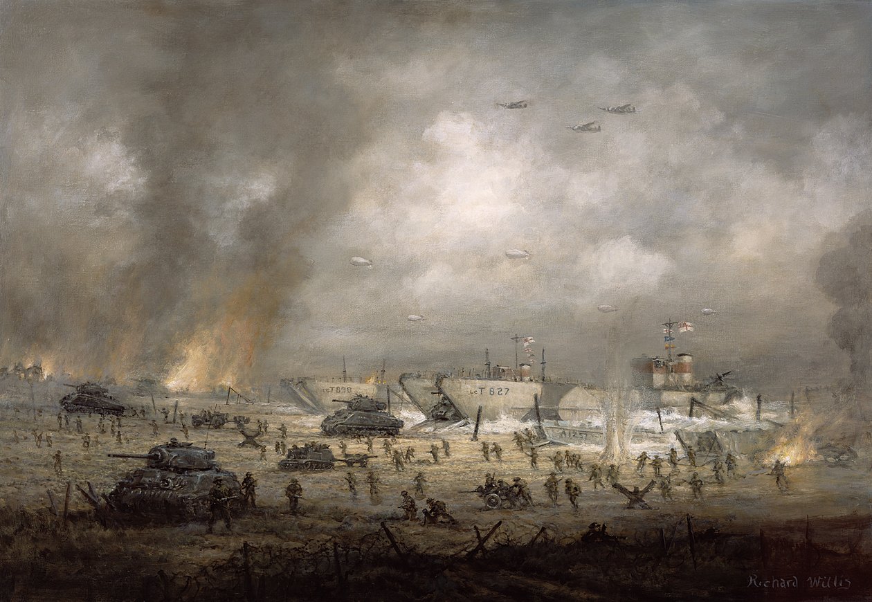 "The Tanks Go In", Sword Beach tekijältä Richard Willis
