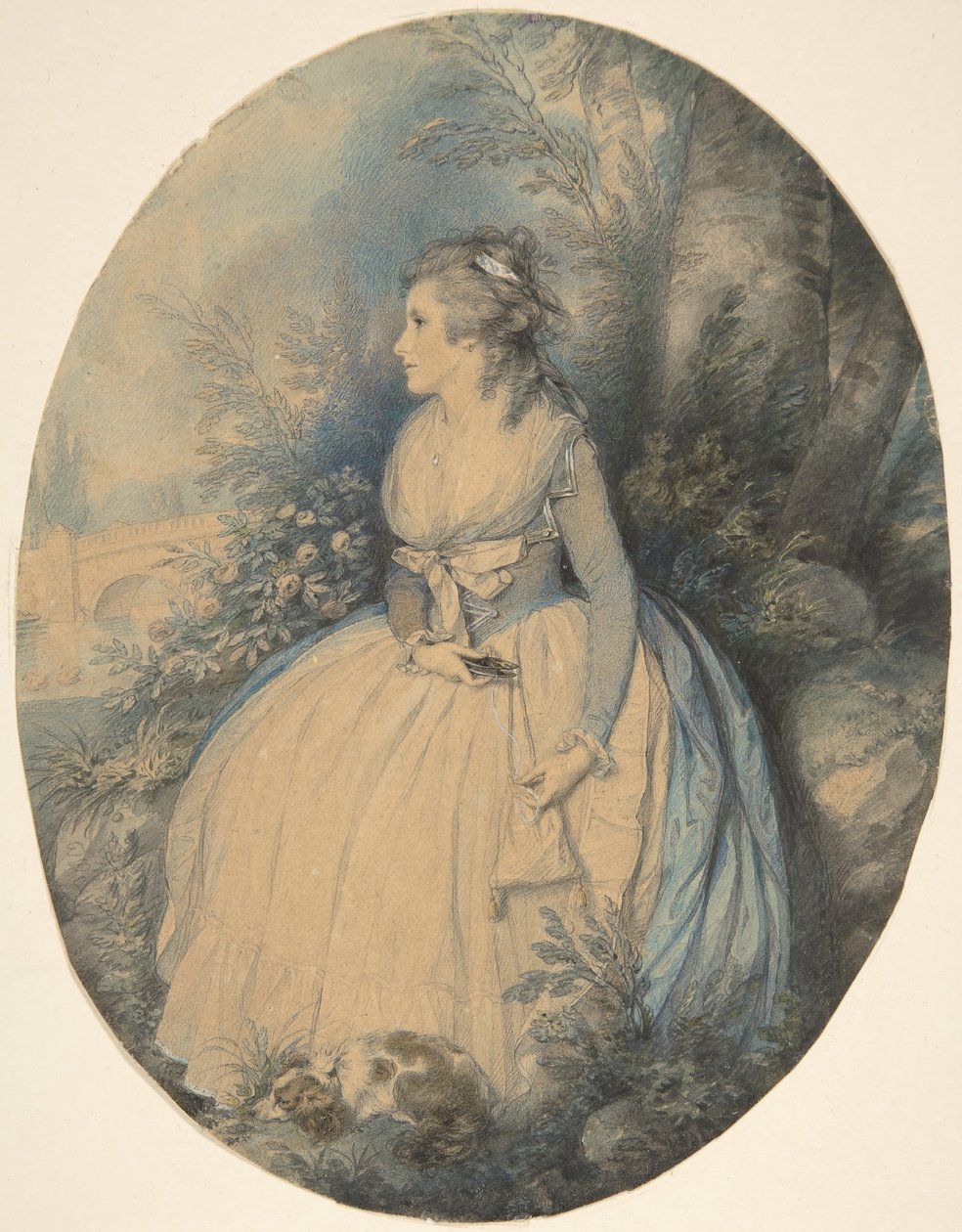 Rouva Robinson Perditan roolissa, n. 1779. tekijältä Richard Cosway