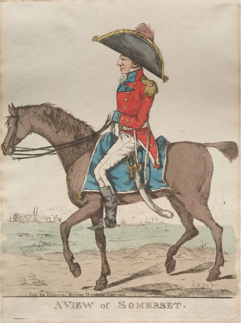 Näkymä Somersetistä, 1811. tekijältä Richard Dighton