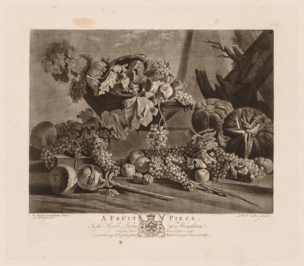 Hedelmäpala, 1776. tekijältä Richard Earlom