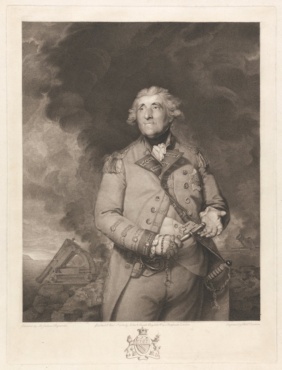 George Augustus Elliot Lord Heathfield tekijältä Richard Earlom