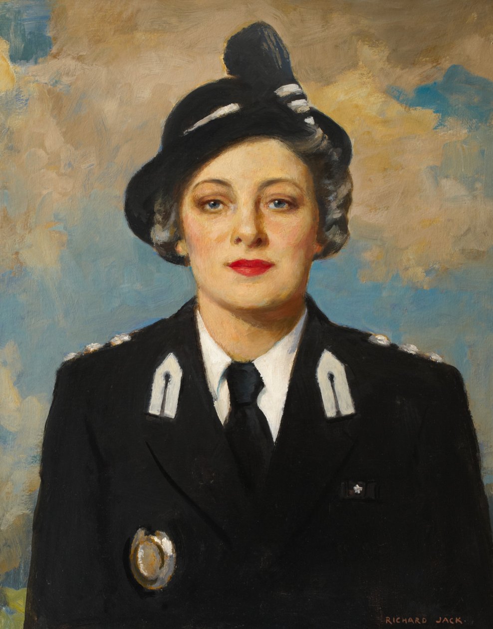 Muriel Elsie Gamage, n. 1950 (öljy kankaalle) tekijältä Richard Jack