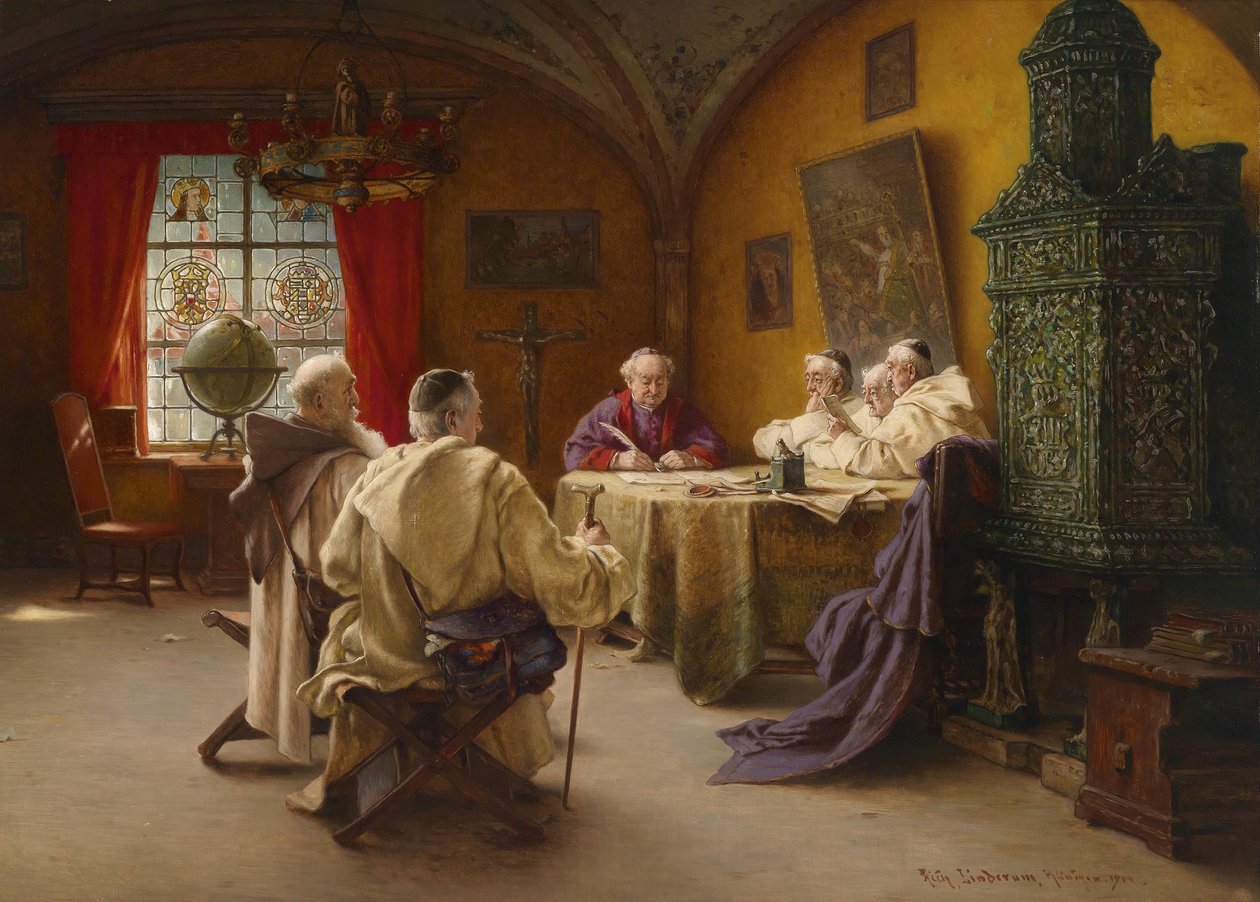 Schreibstube im Kloster tekijältä Richard Linderum