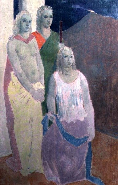 Kolme sisarta (öljy) tekijältä Richard Norman Shaw