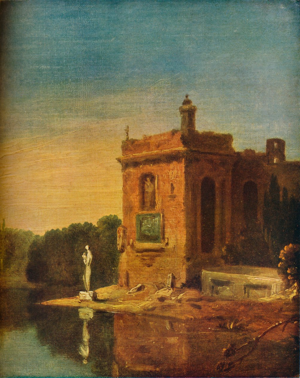 Italialainen kohtaus, c1744 tekijältä Richard Wilson
