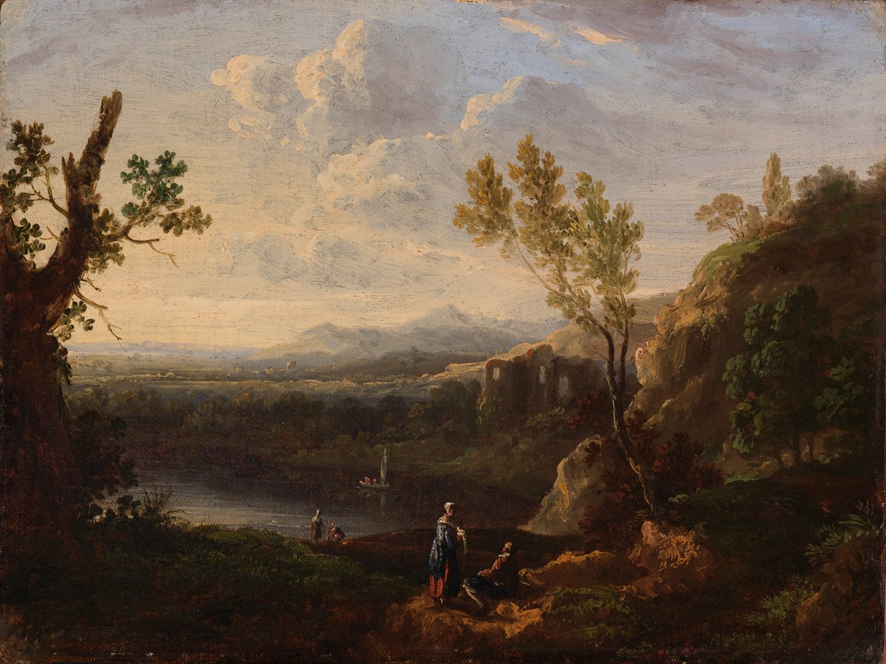 Pieni maisema, 1700-luvun puoliväli. tekijältä Richard Wilson