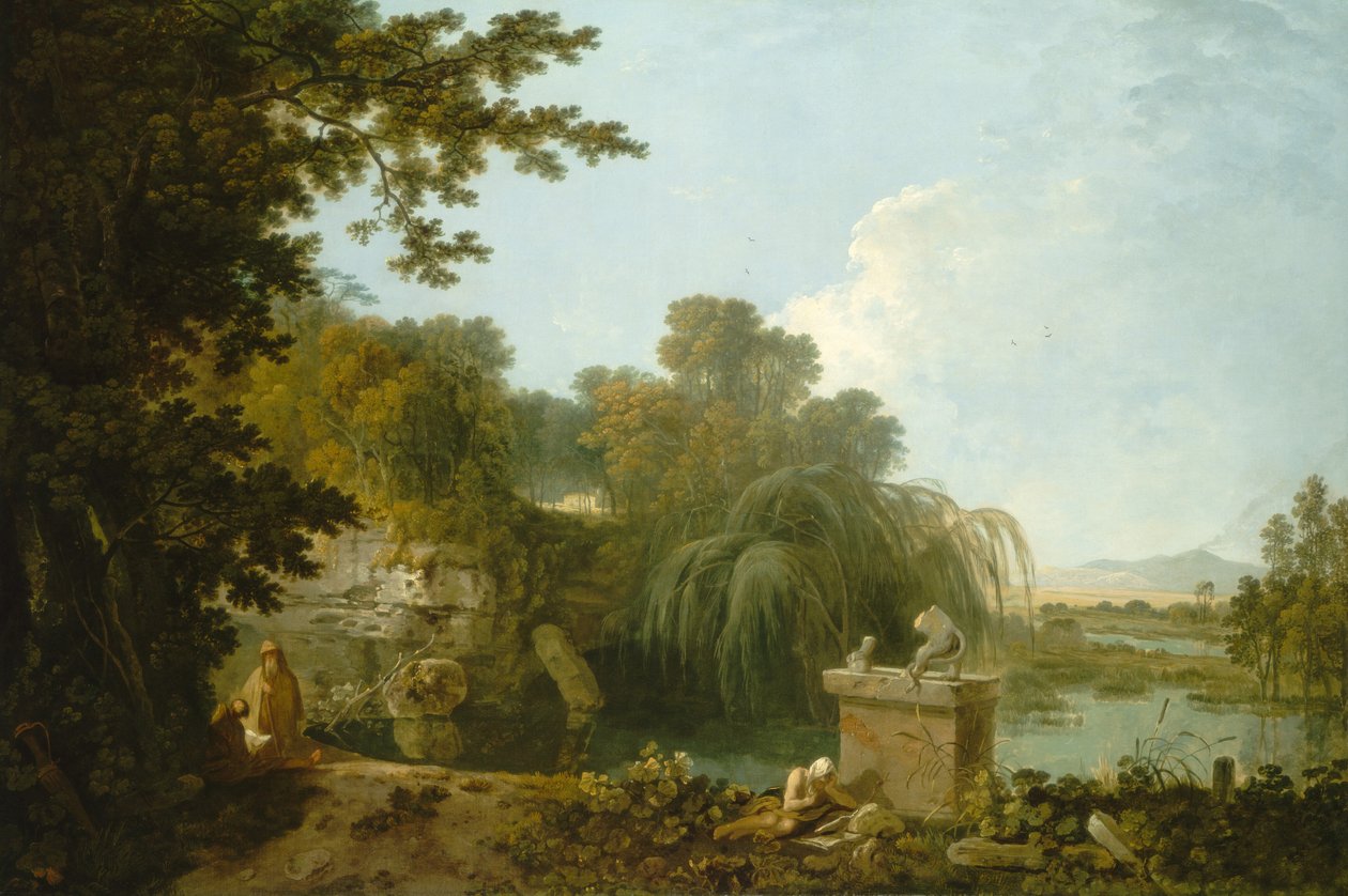 Yksinäisyys, c. 17621770. tekijältä Richard Wilson