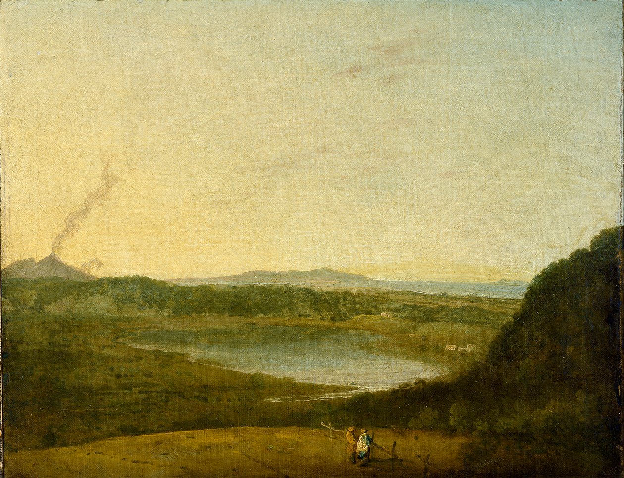 Lago di Agnano, 1752 tekijältä Richard Wilson