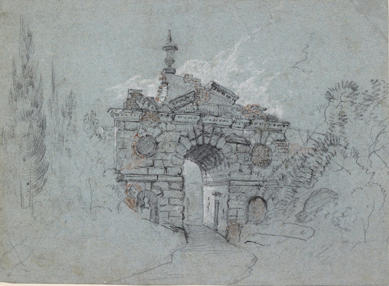 Ruined Arch Kewissä, 1760-luku tekijältä Richard Wilson