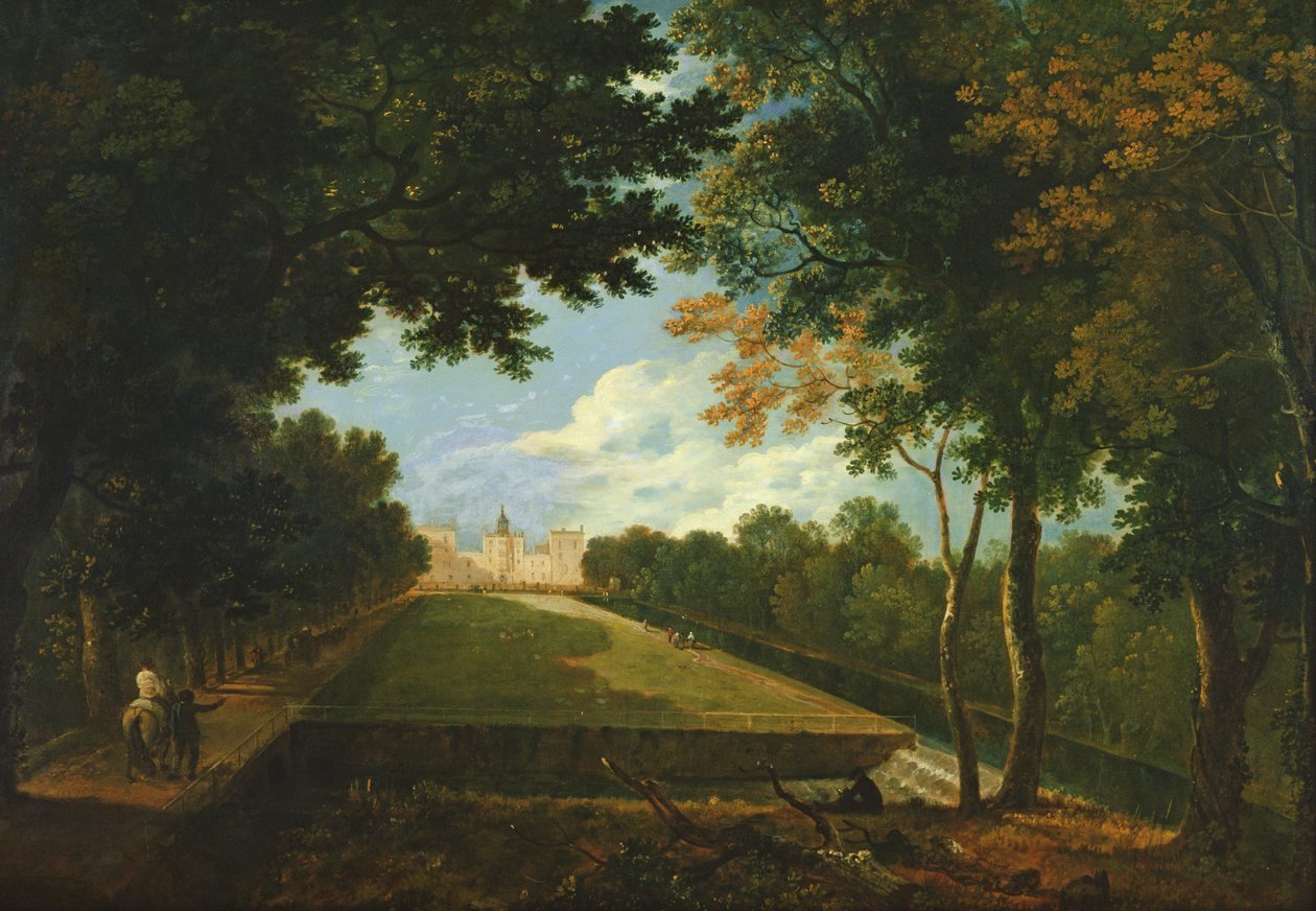 Wilton House, East View (öljy kankaalle) tekijältä Richard Wilson