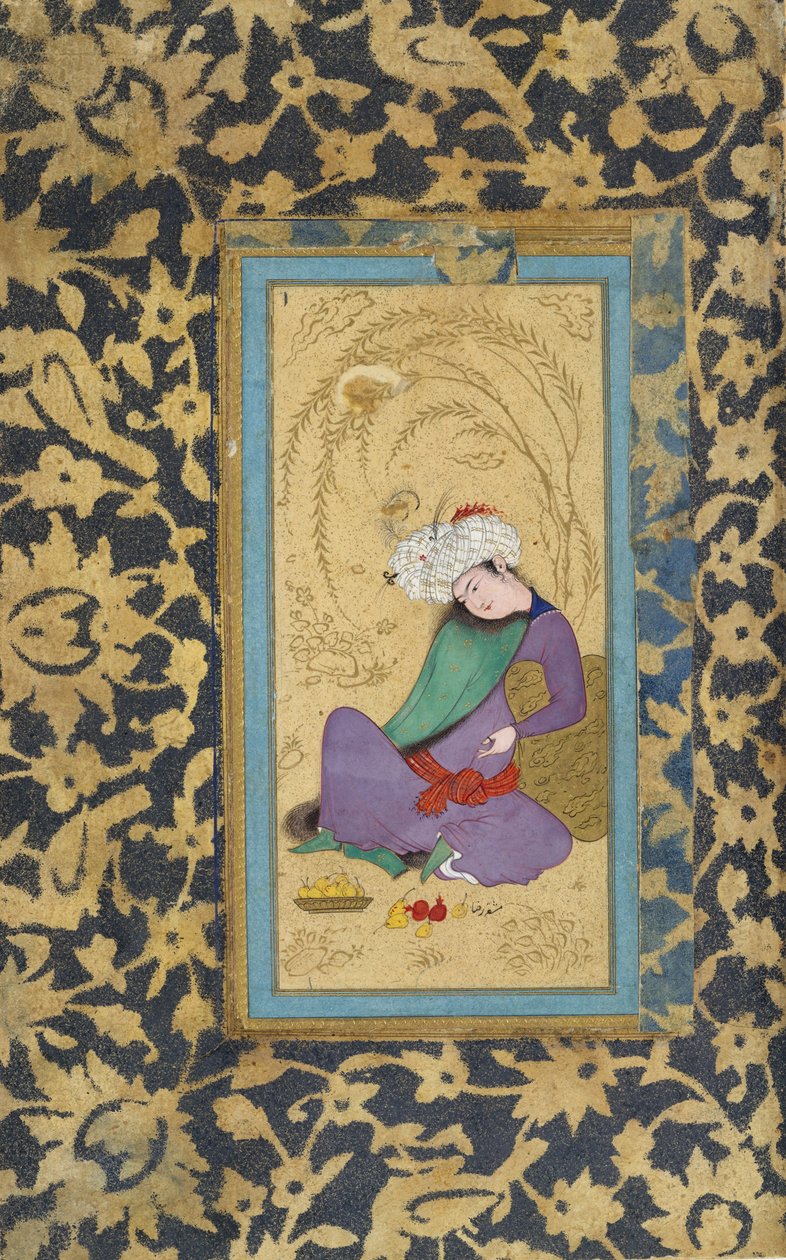 Mies turkisvuoratussa takissa, n. 1600. tekijältä Riza