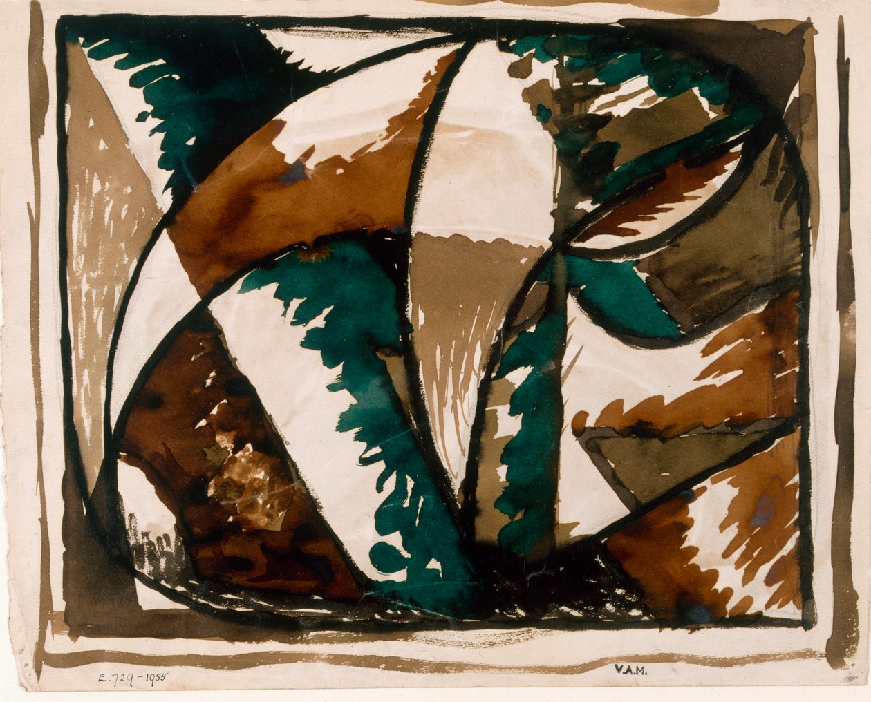 Stalking Bear, design matolle, n.1915-16 (muste paperille) tekijältä Roald Kristian