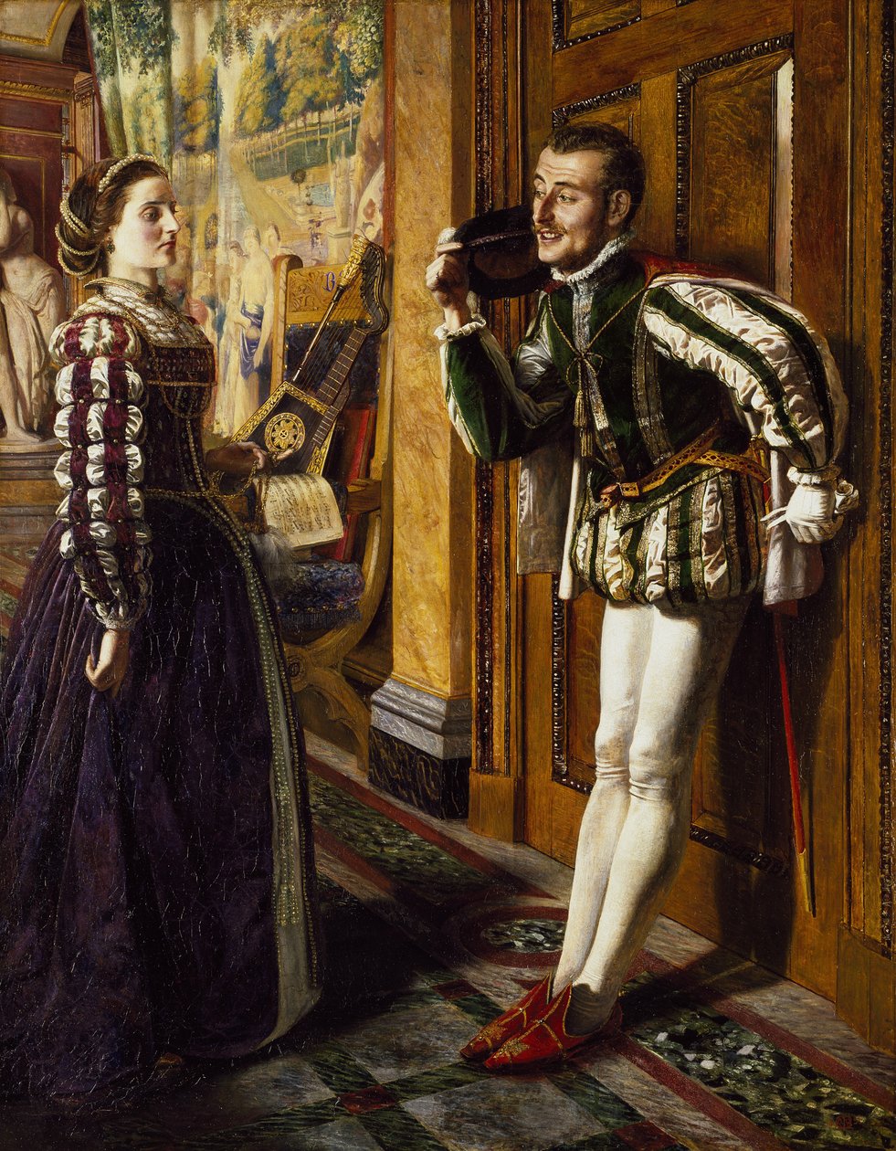 The Taming of the Shrrew: Katherine ja Petruchio, 1855 tekijältä Robert Braithwaite Martineau