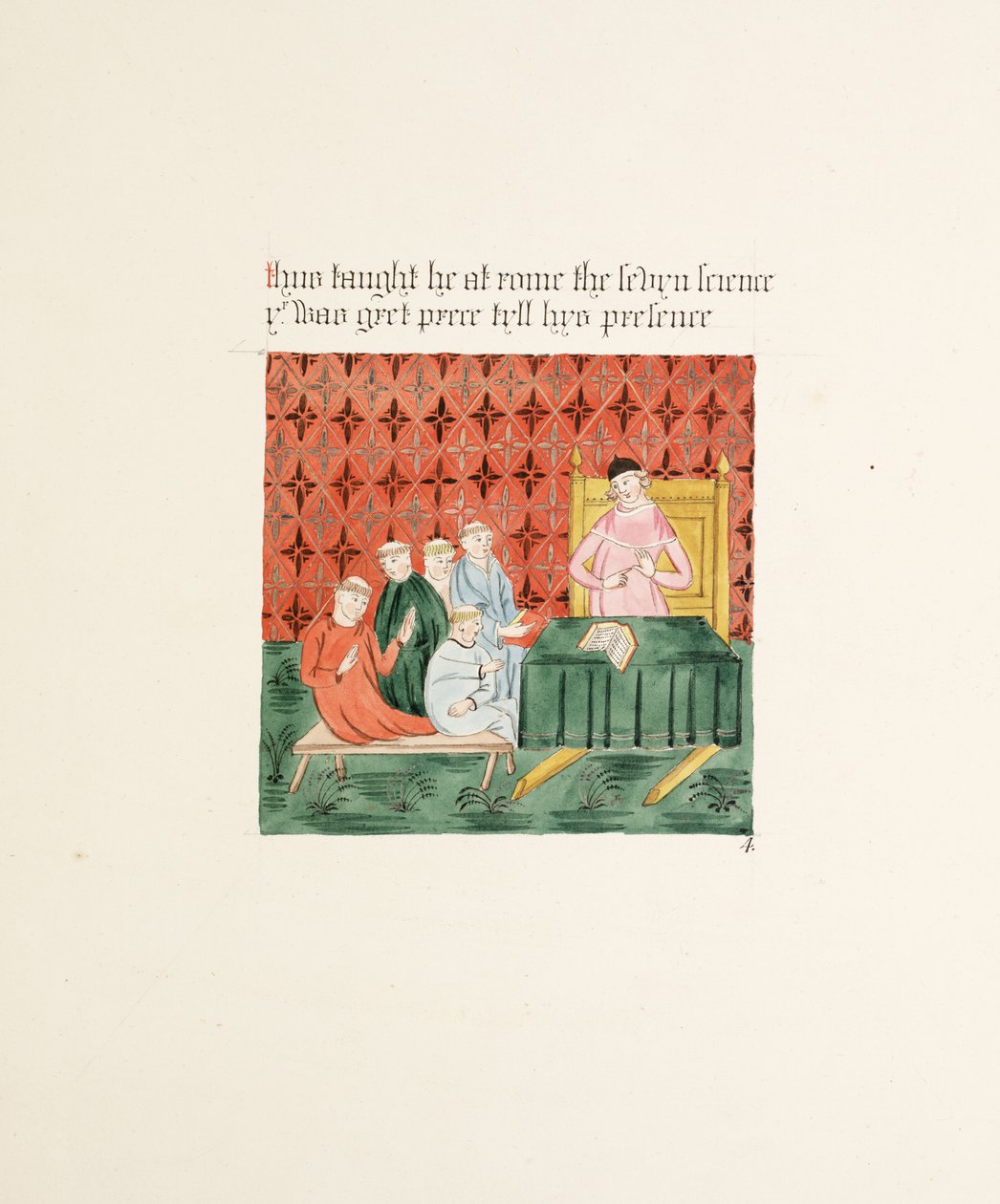 Ms. New Coll 380, f13r. Pyhän Marian Carlislen katedraalikirkon antiikki, piirtänyt Robert Carlile, 1795 (kynä ja muste ja wc paperille) tekijältä Robert Carlile