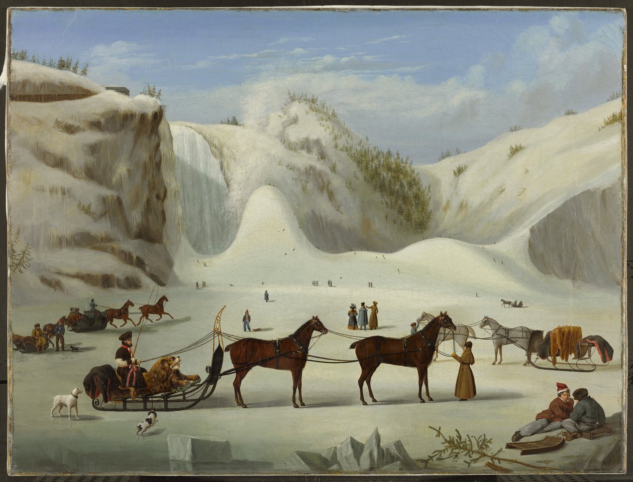 Ice Cone, Montmorency Falls, Québec, n. 1845 tekijältä Robert Clow Todd