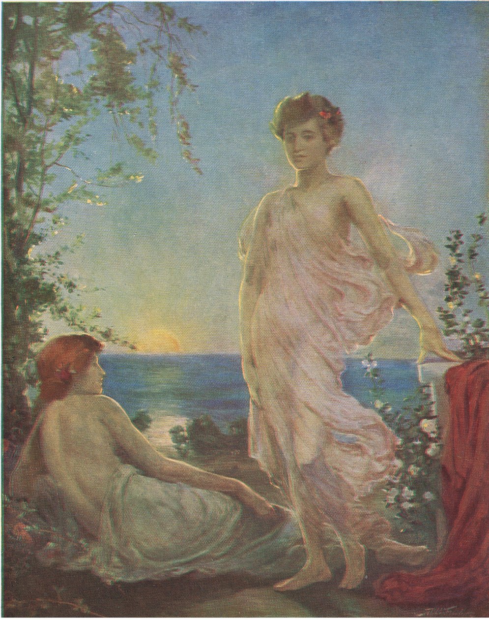 Waiting for dawn, Bibbys Annual, 1916-1917 tekijältä Robert Fowler