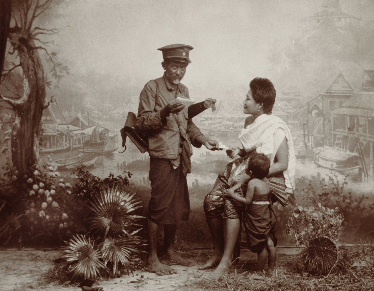 Varhainen postipalvelu Thaimaassa, 1890 tekijältä Robert Lenz