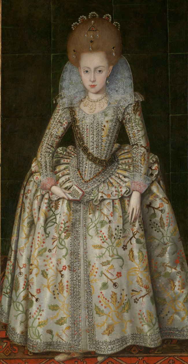 Prinsessa Elizabeth (1596–1662), myöhemmin Böömin kuningatar, n. 1606 tekijältä Robert Peake