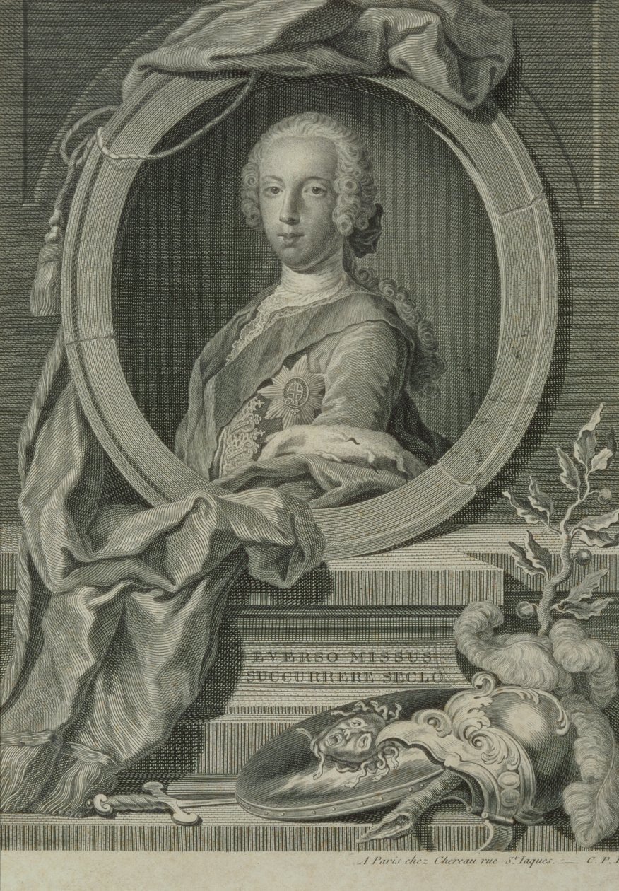 Prinssi Charles Edward Stuart (1720-88) (kuparikaiverrus) tekijältä Robert Strange