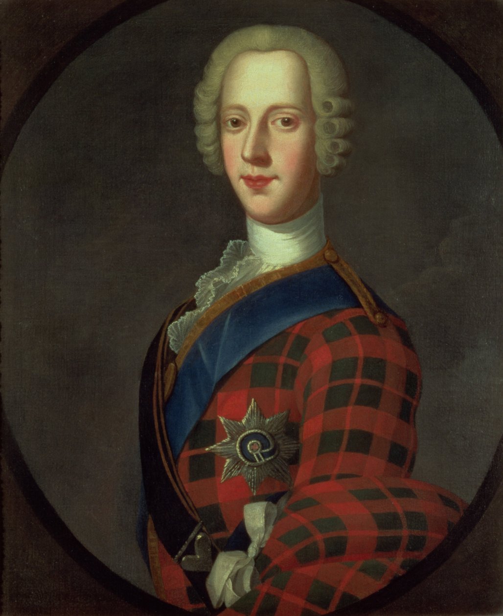 Prinssi Charles Edward Stuart (Bonnie Prince Charlie, 1720-88). tekijältä Robert Strange