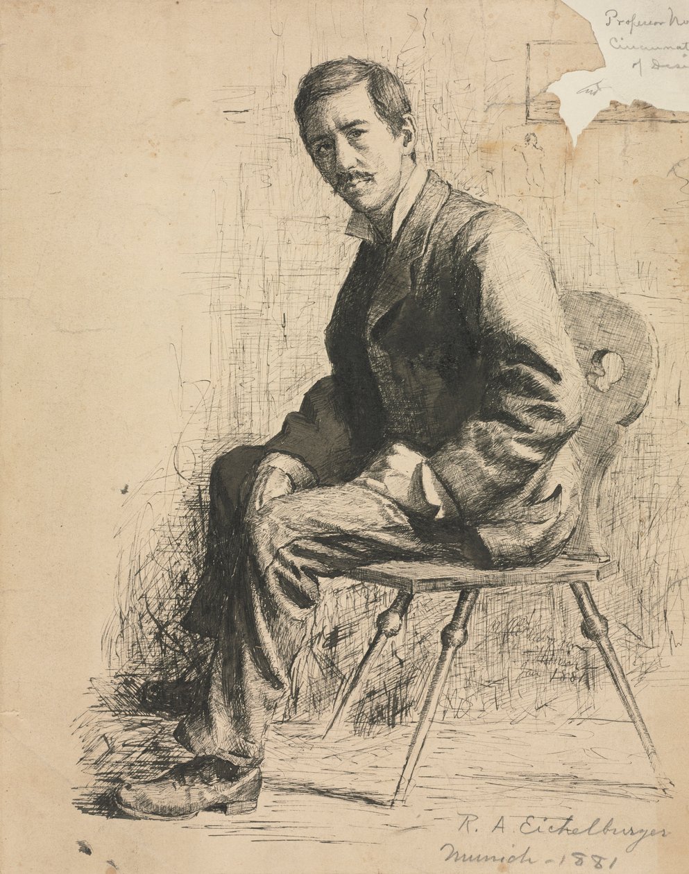 Luonnos professori Mowotnysta, 1881. tekijältä Robert A. Eichelberger