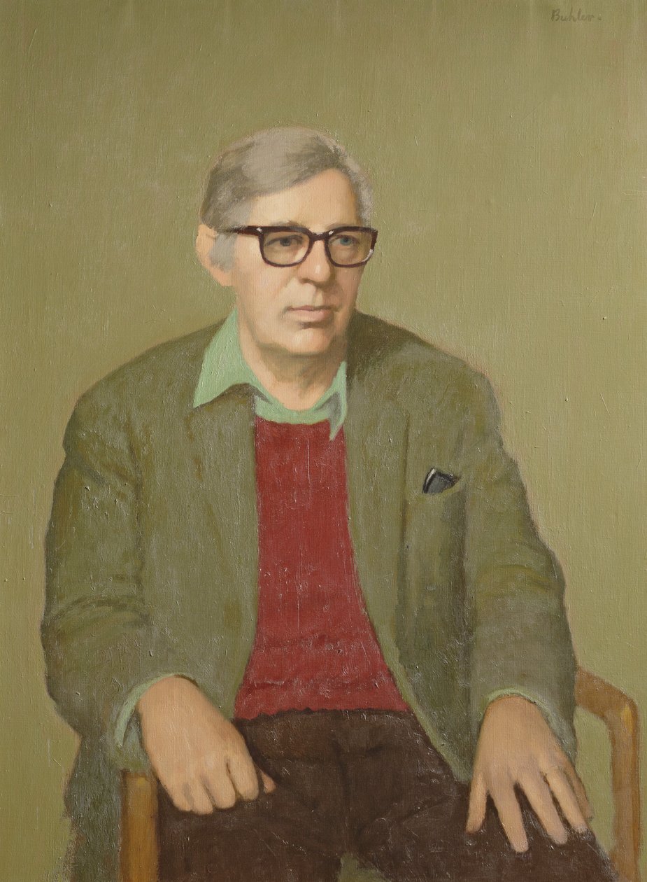 Laurie Lee (1914-97) noin 1970-luku (öljy kankaalle) tekijältä Robert Buhler