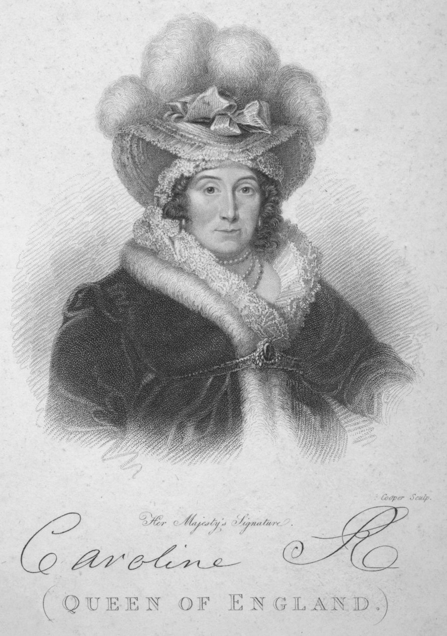 Caroline Englannin kuningatar, 1820. tekijältä Robert Cooper
