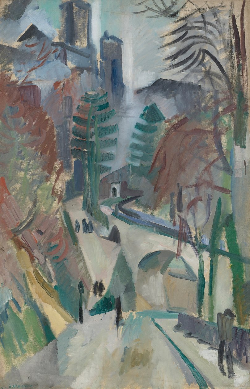 Laonin maisema, 1912. tekijältä Robert Delaunay