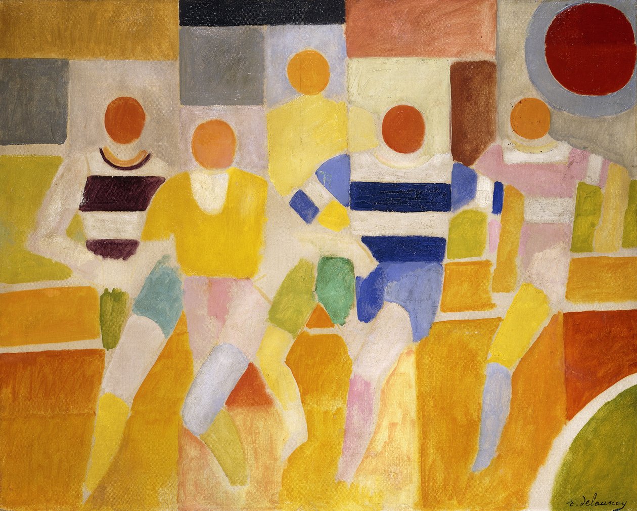 Juoksijat tekijältä Robert Delaunay