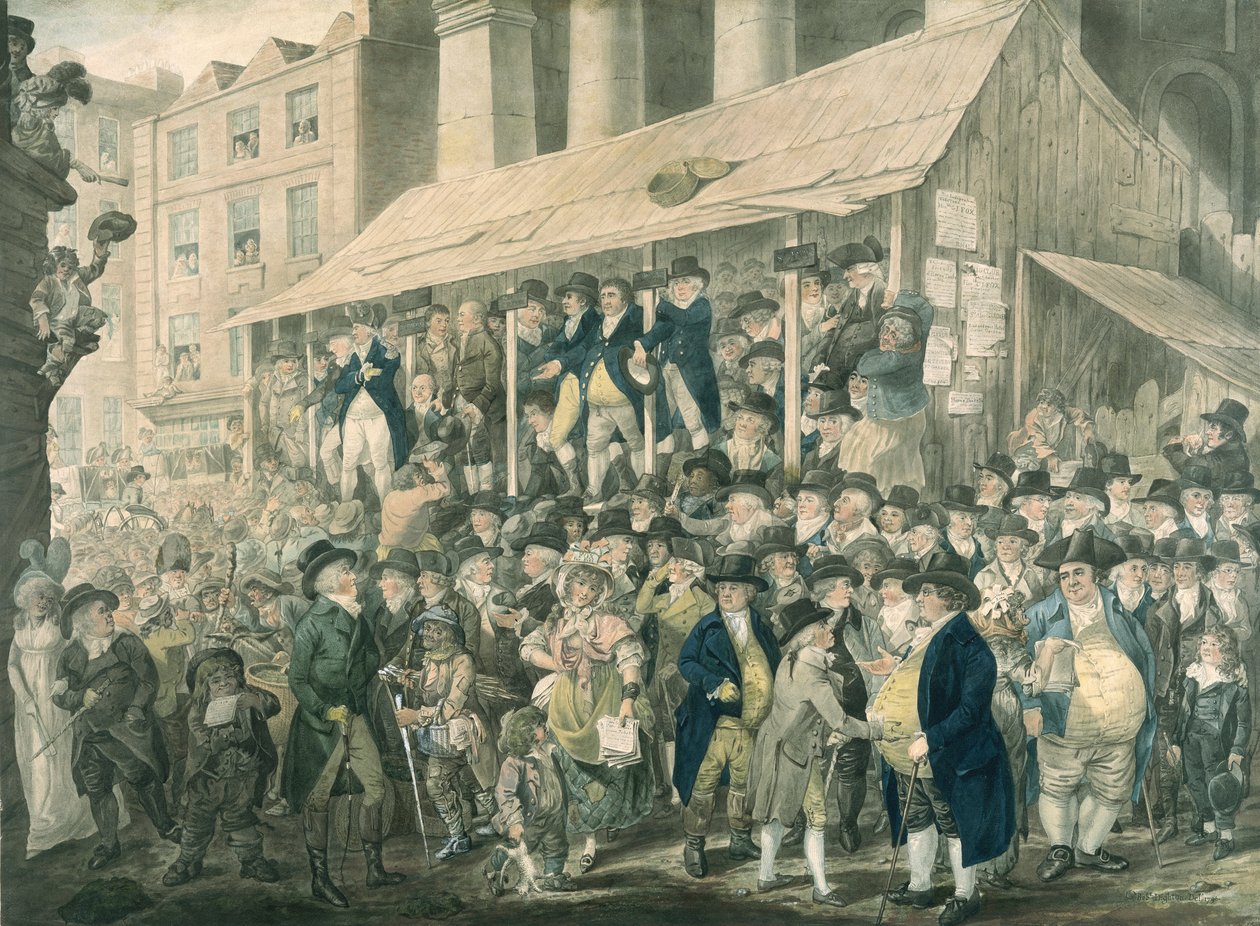 Korpulentti herrat, 1796. tekijältä Robert Dighton