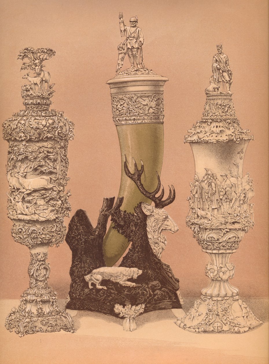 Norsunluun kaiverrukset, 1893. tekijältä Robert Dudley